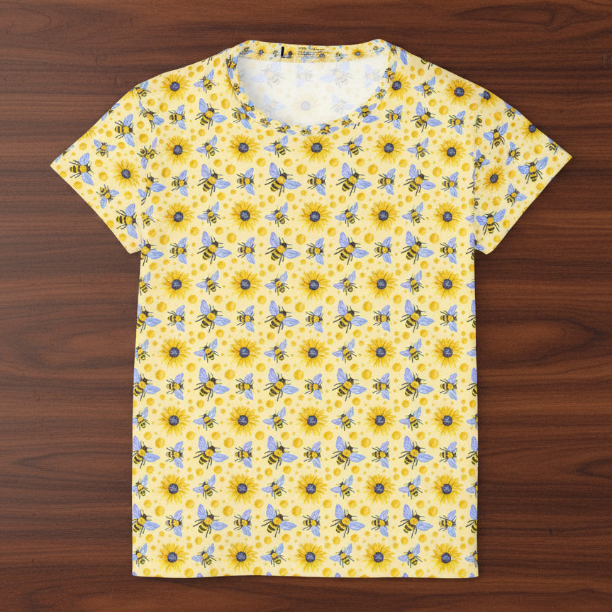Sunflowers and Bees Women’s Sports Jersey