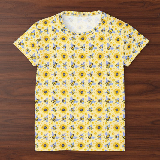 Sunflowers and Bees Women’s Sports Jersey