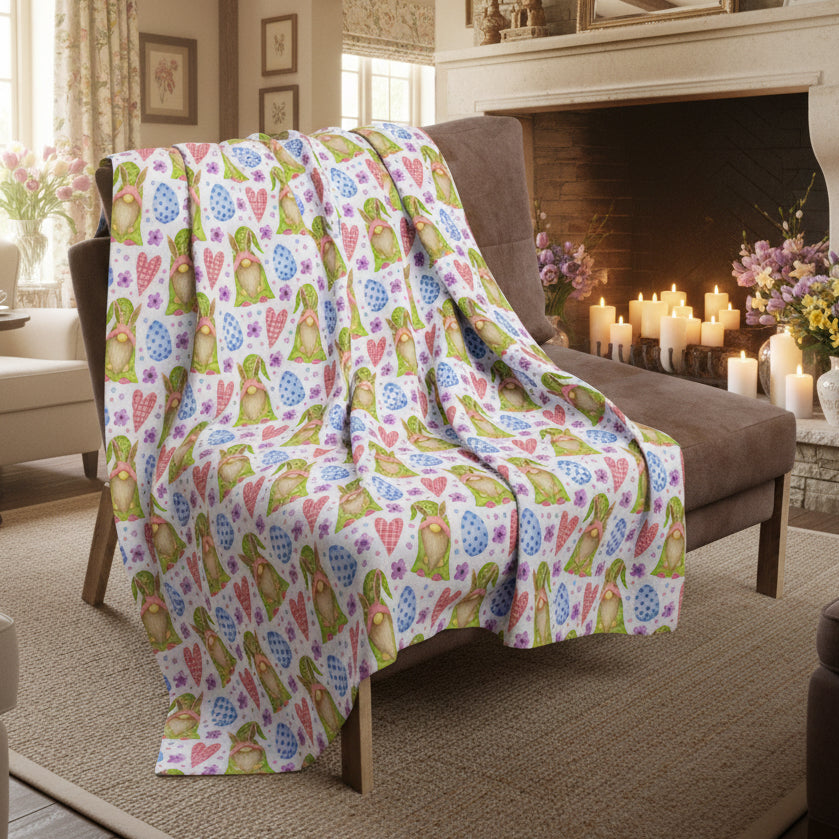 Easter Gnomes Arctic Fleece Blanket