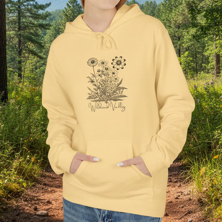 Wildwood Valley Floral Sketch Hoodie