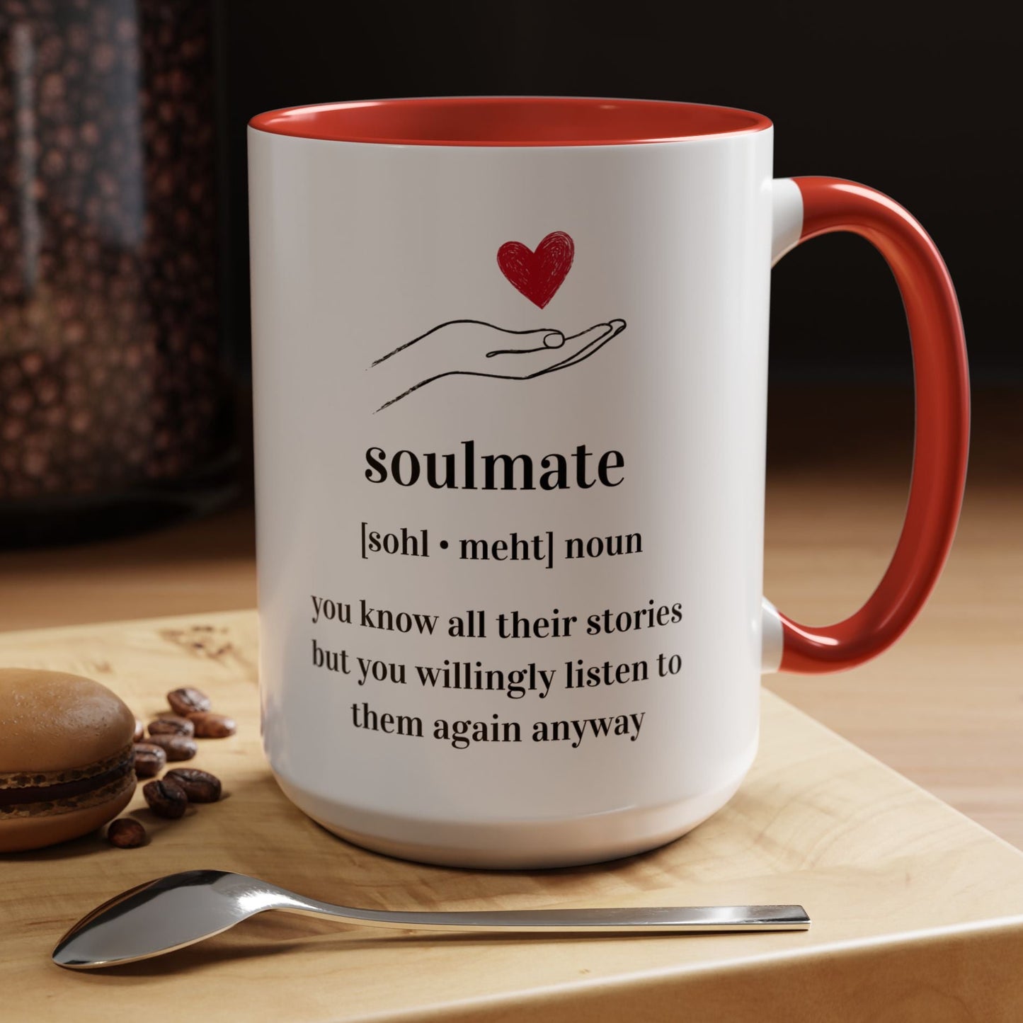 Soulmate Definition Accent Coffee Mug