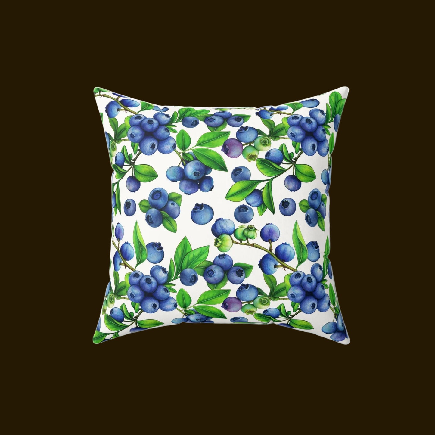 Blueberry Faux Suede Pillow