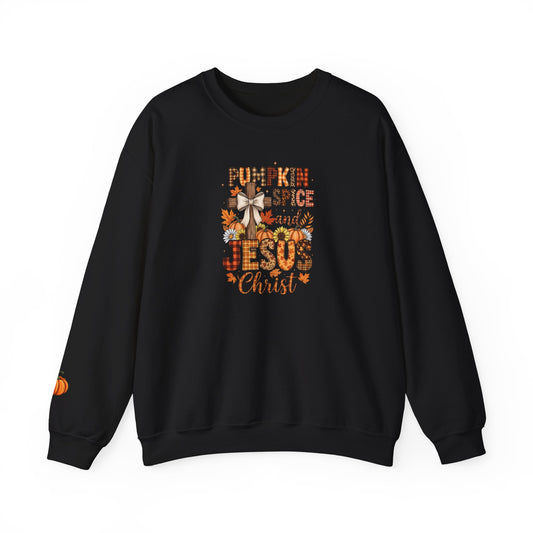 Pumpkin Spice and Jesus Christ Crewneck Sweatshirt