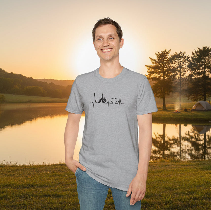 Camping Heartbeat T-Shirt