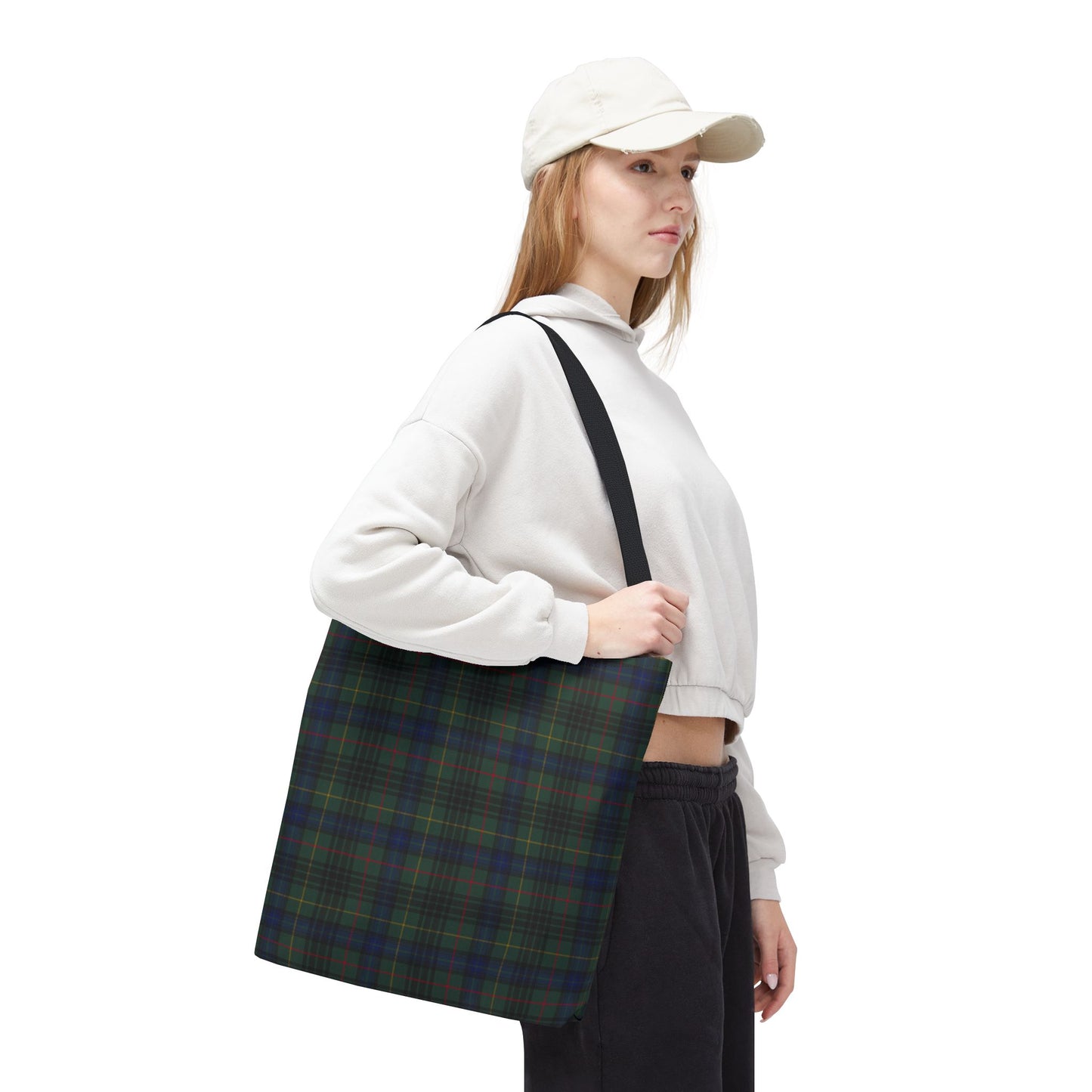 Hunting Stewart Plaid Tote Bag