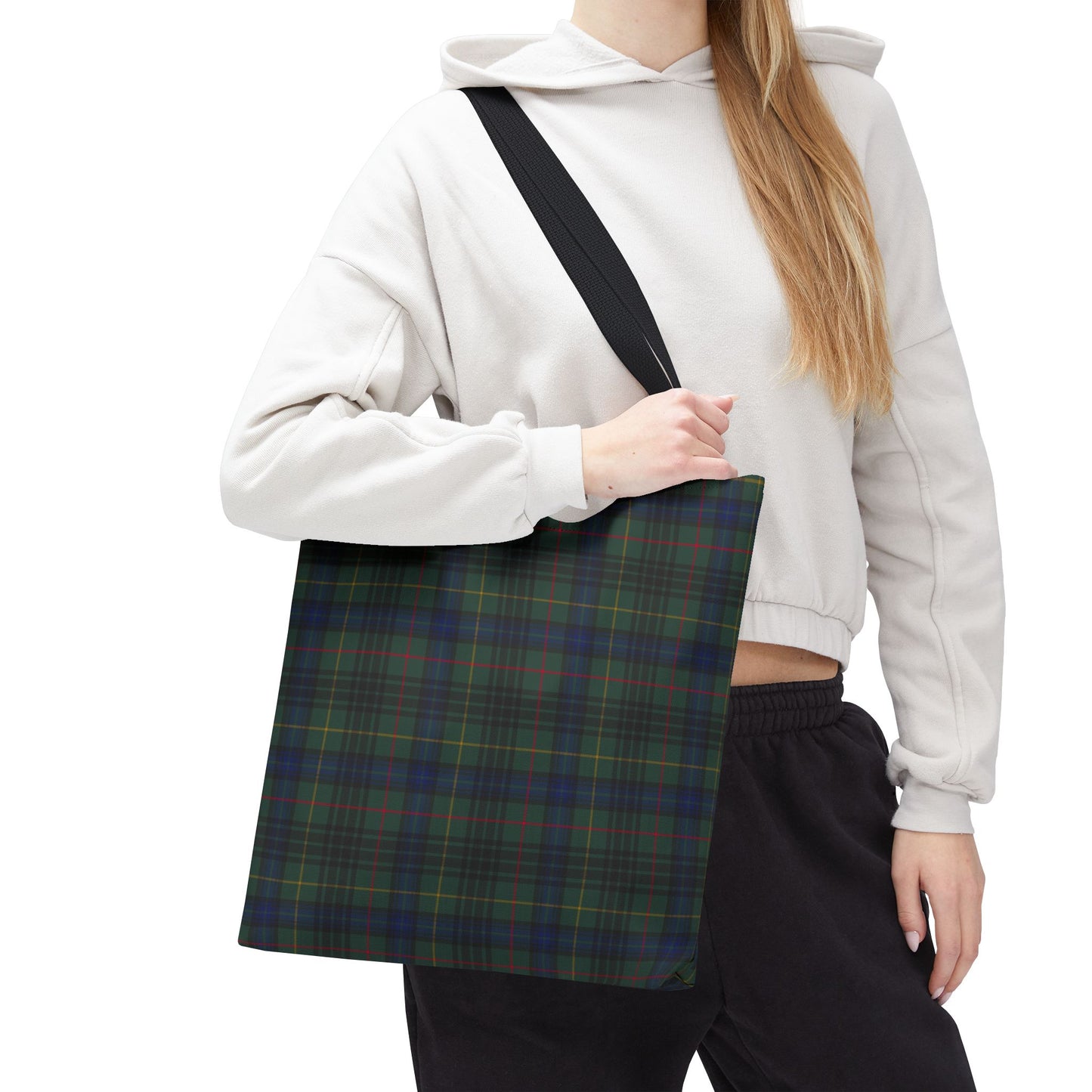 Hunting Stewart Plaid Tote Bag