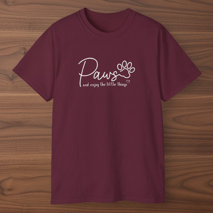 Paws And Enjoy The Little Things T‑Shirt