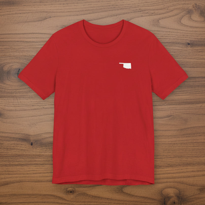 Oklahoma 'The Sooner State' Front & Back Graphic Tee