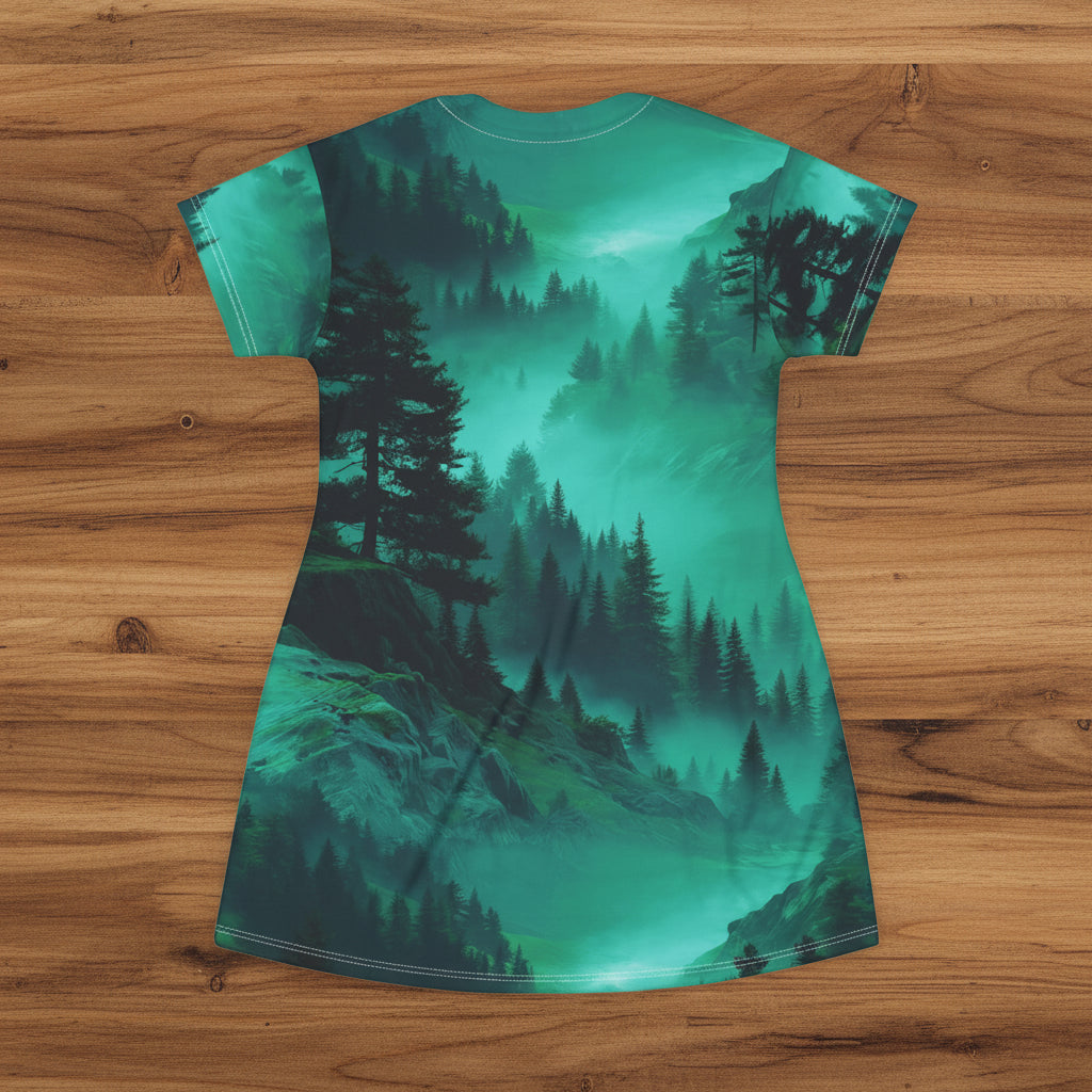 Forest Mist T-Shirt Dress