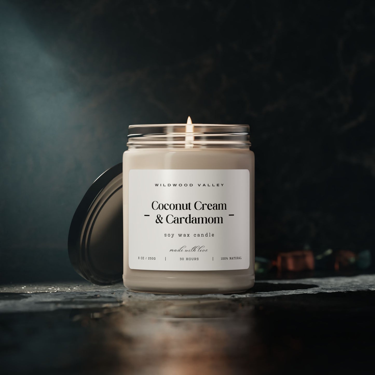 Coconut Cream & Cardamom 9oz Scented Soy Candle