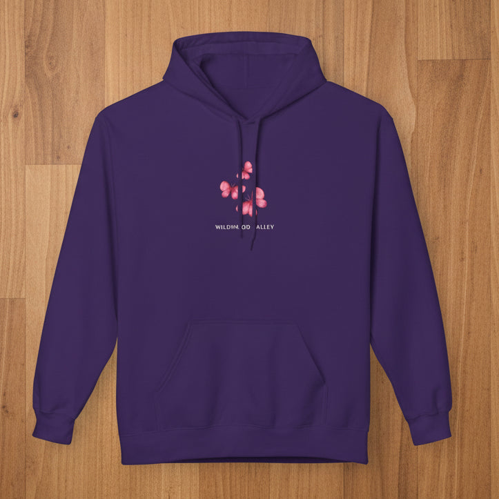 Pink Butterflies Wildwood Valley Hoodie