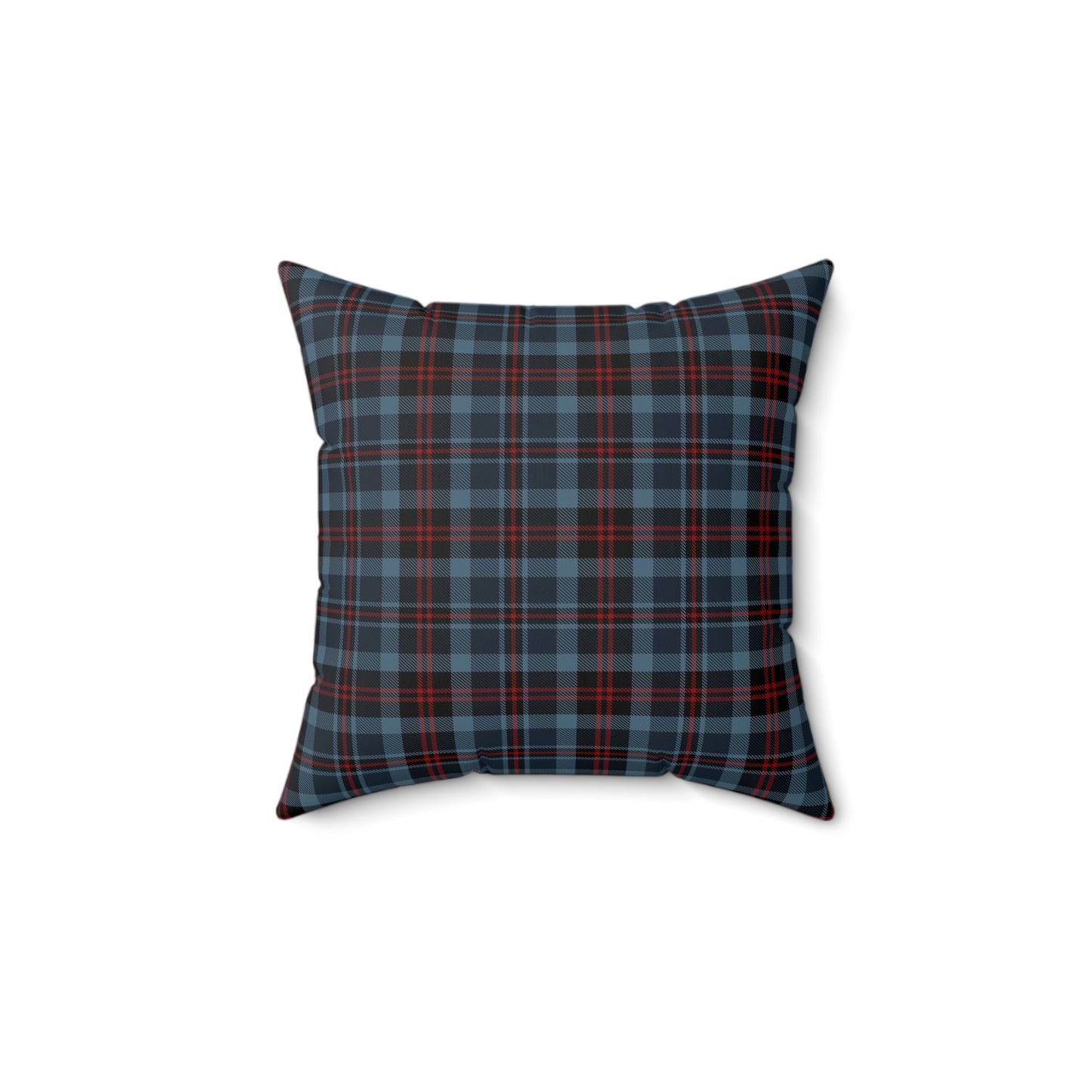 Highland Hearth Plaid Faux Suede Pillow
