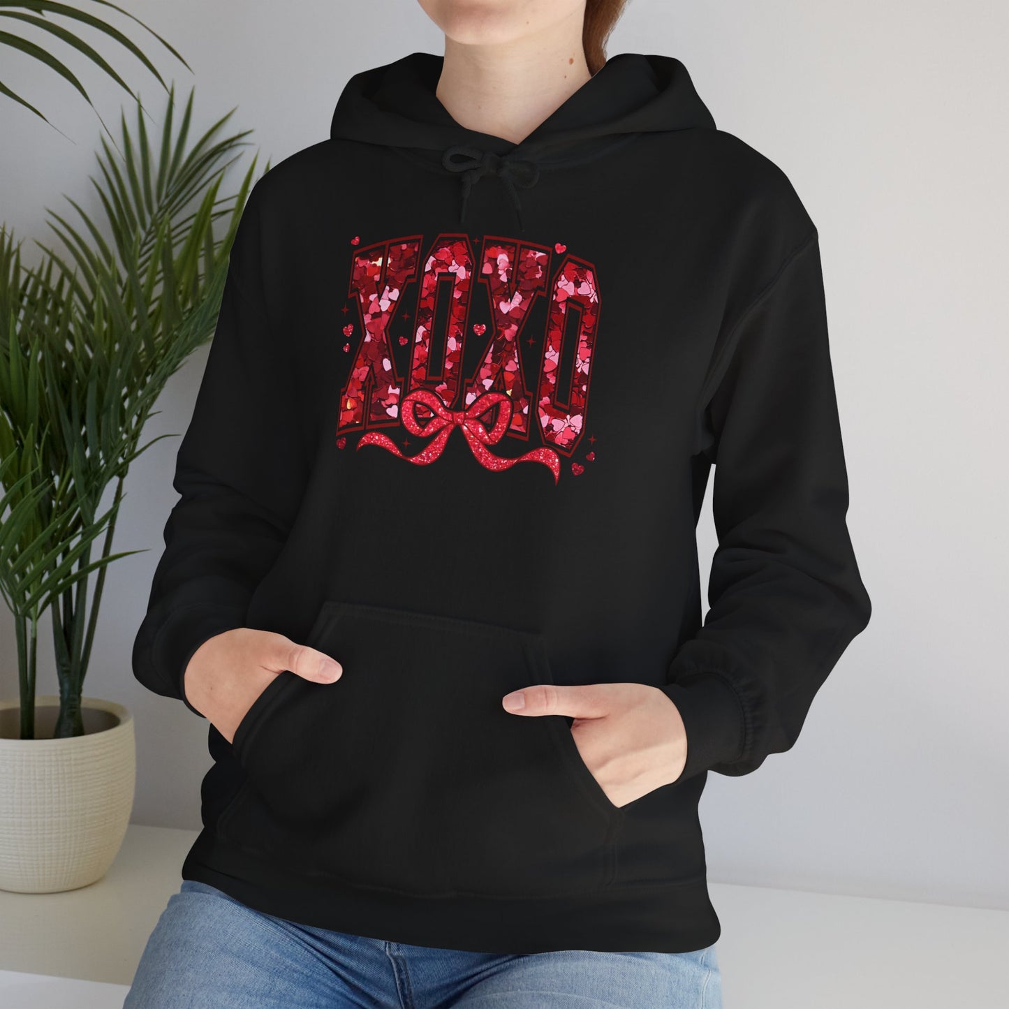 XOXO Valentine Bow Hoodie