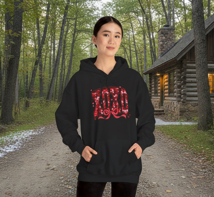 XOXO Valentine Bow Hoodie