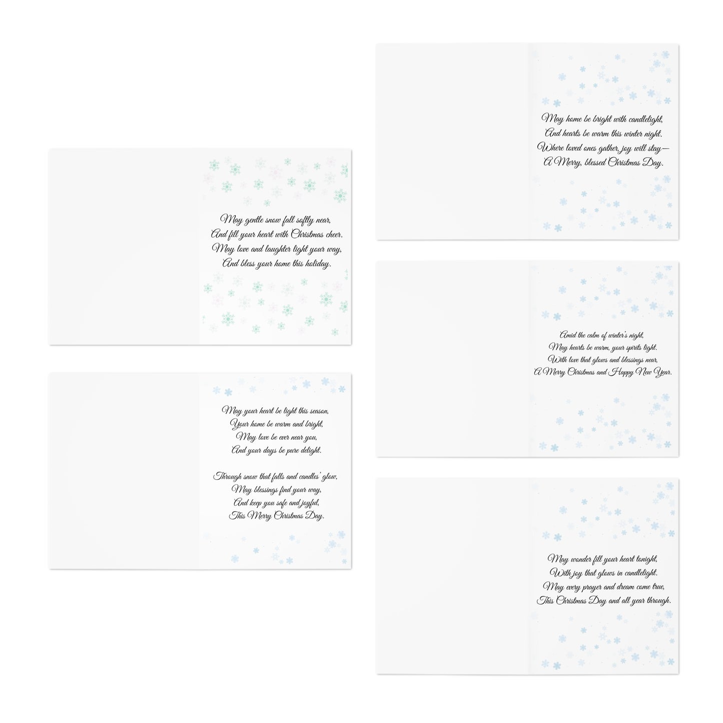 Victorian Snowman Christmas Card Collection – Set of 5