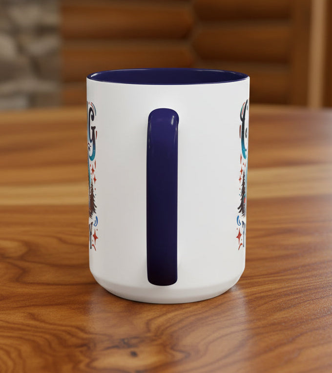 Camping Is My Therapy 15oz Accent Mug