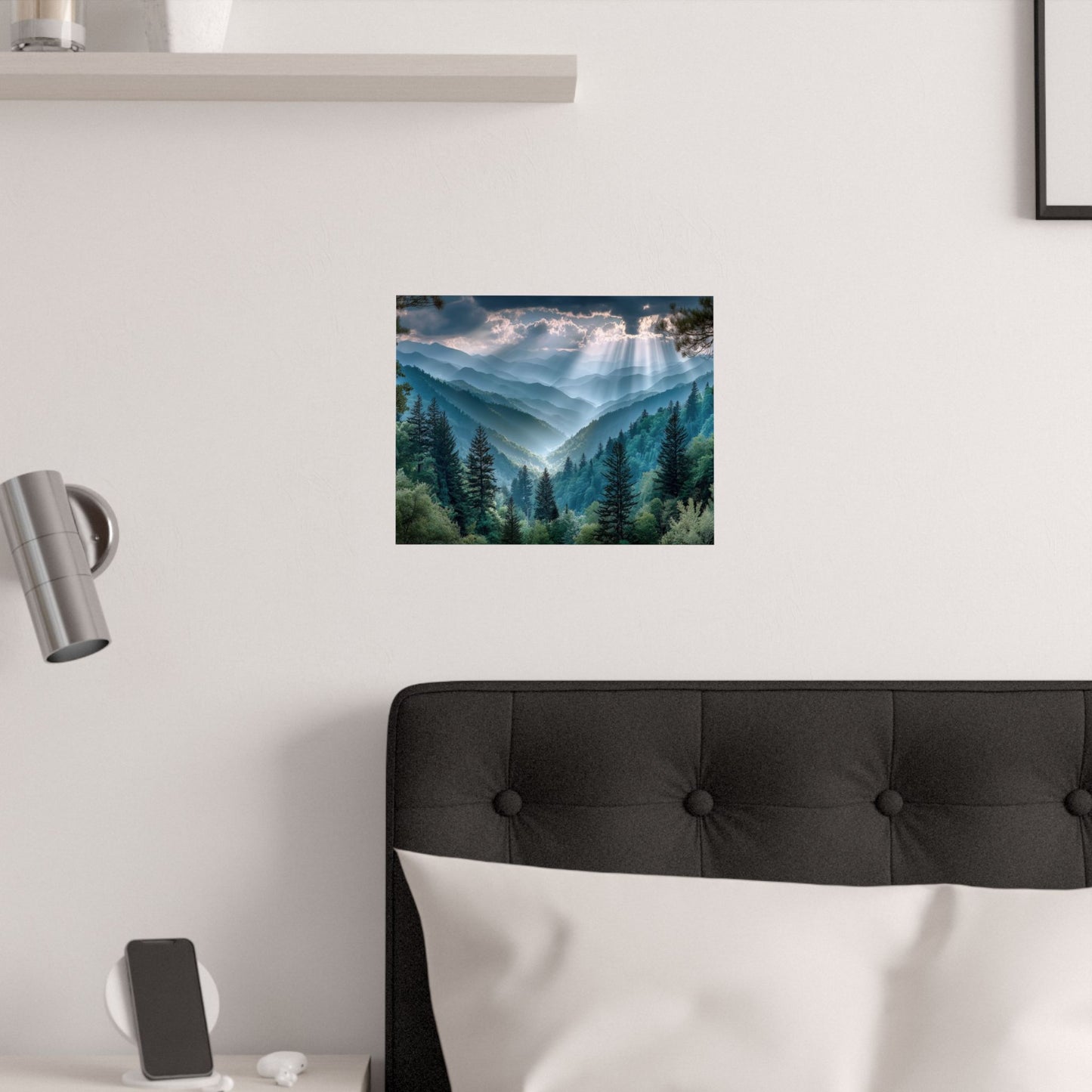 Light Over Wildwood  Satin Poster Art Print