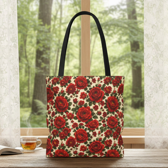 Riverfront Roses Tote Bag