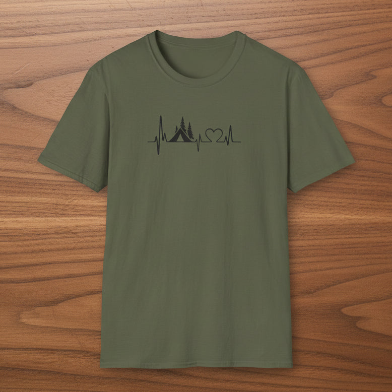 Camping Heartbeat T-Shirt