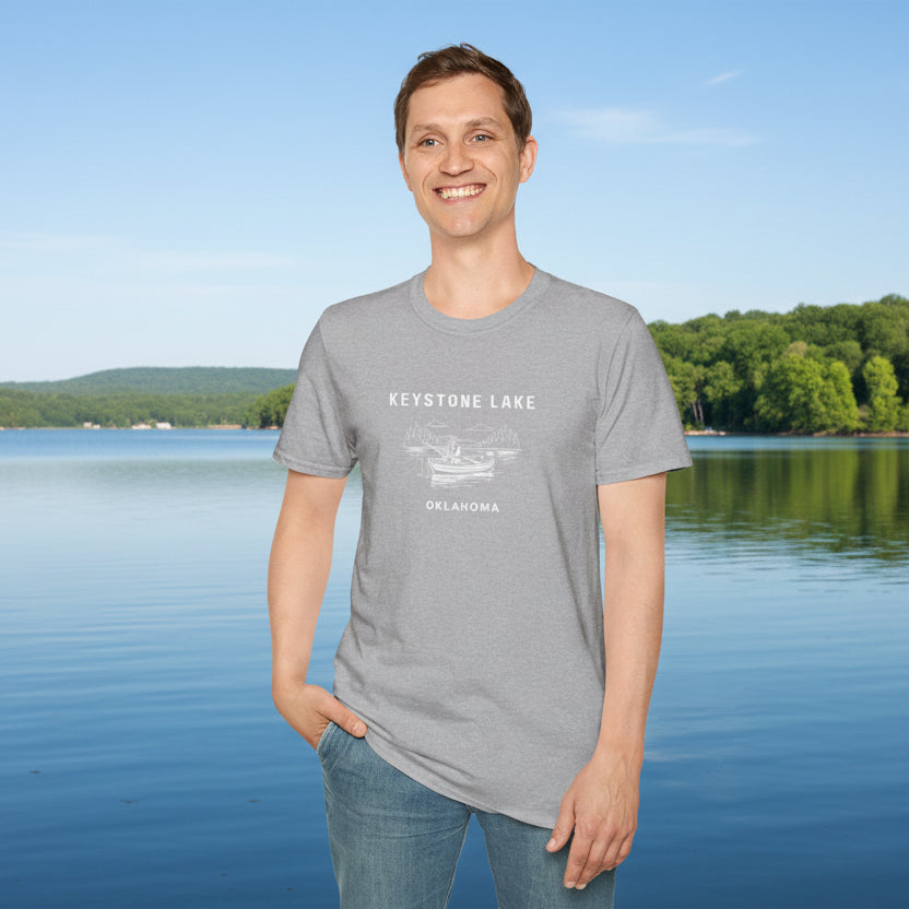 Keystone Lake Oklahoma Soft Style T-Shirt