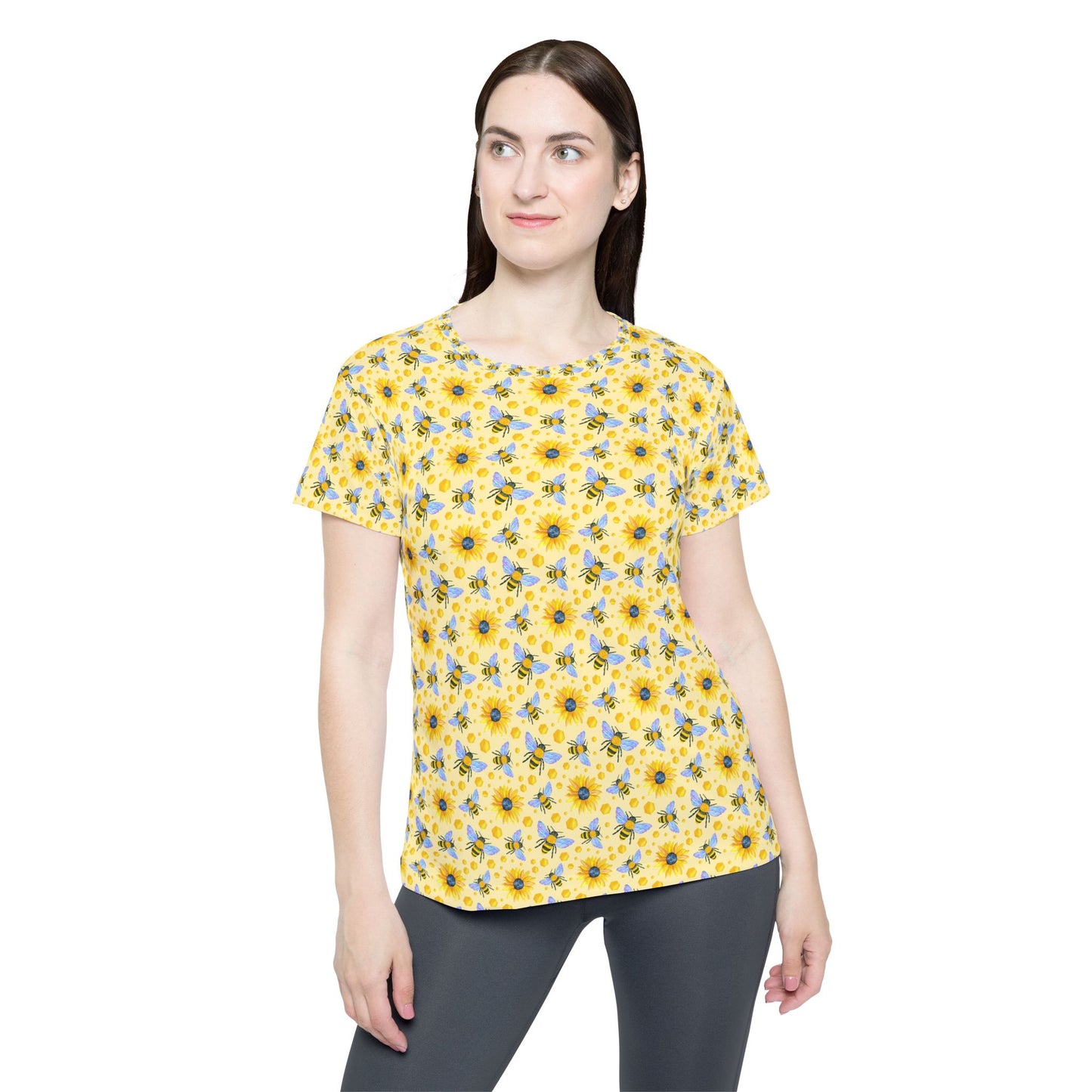 Sunflowers and Bees Women’s Sports Jersey