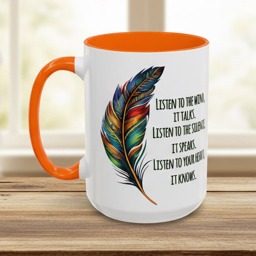 Listen to the Wind 15oz Accent Mug
