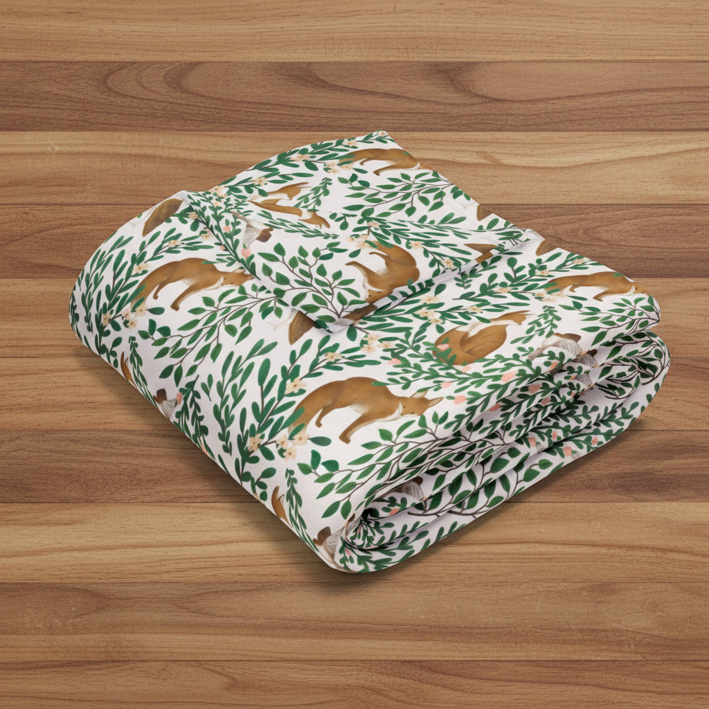 Fox & Owl Arctic Fleece Blanket