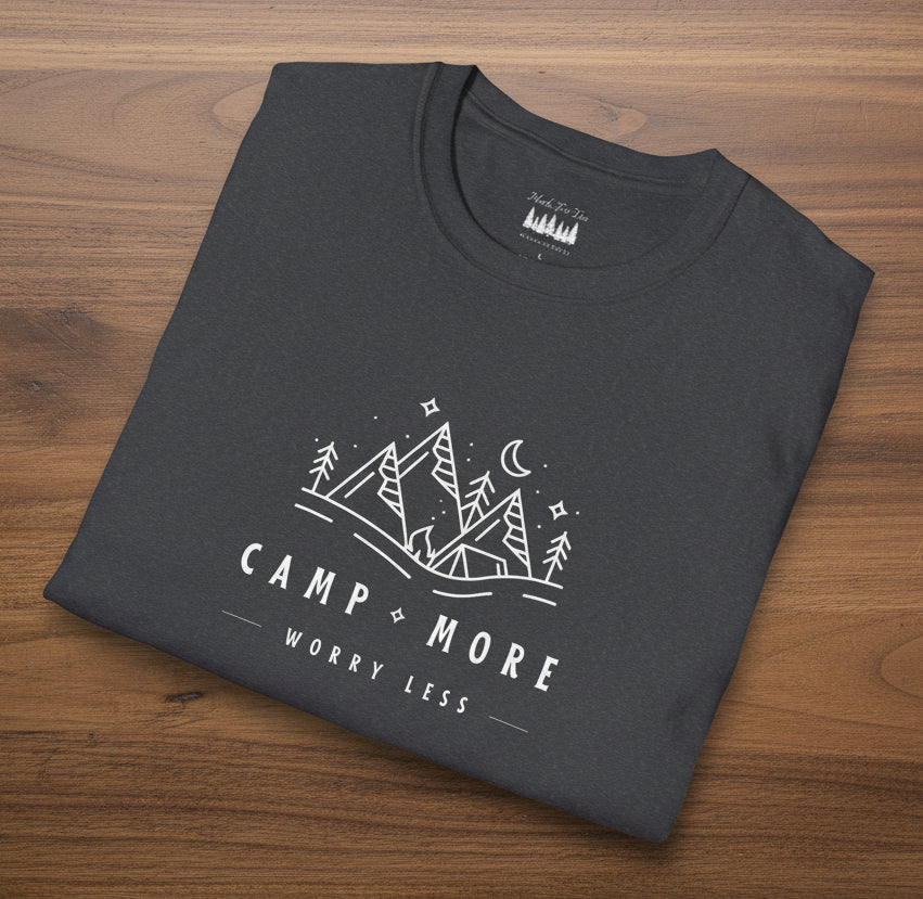 Camp More Worry Less Soft Style T-Shirt