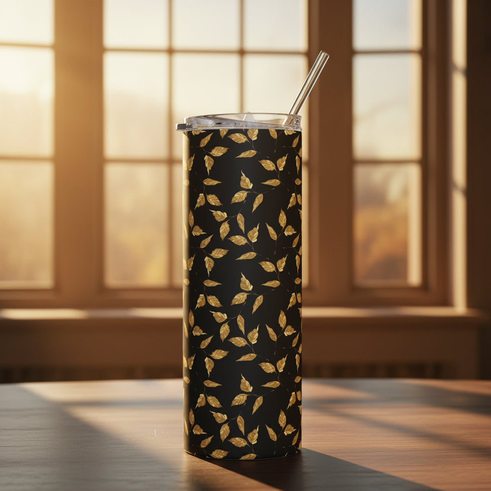 Golden Leaves 20oz Stainless Steel Insulated Travel Mug