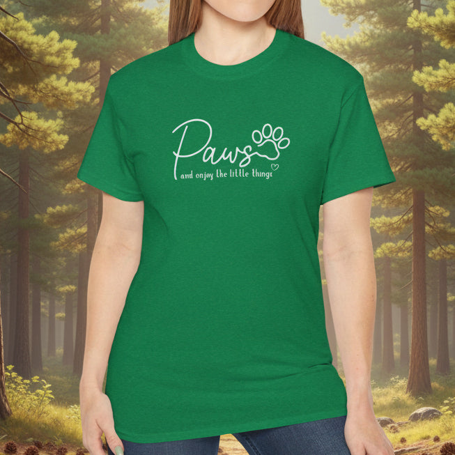 Paws And Enjoy The Little Things T‑Shirt