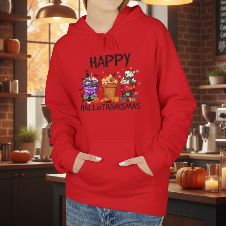Happy Hallothanksmas Hoodie