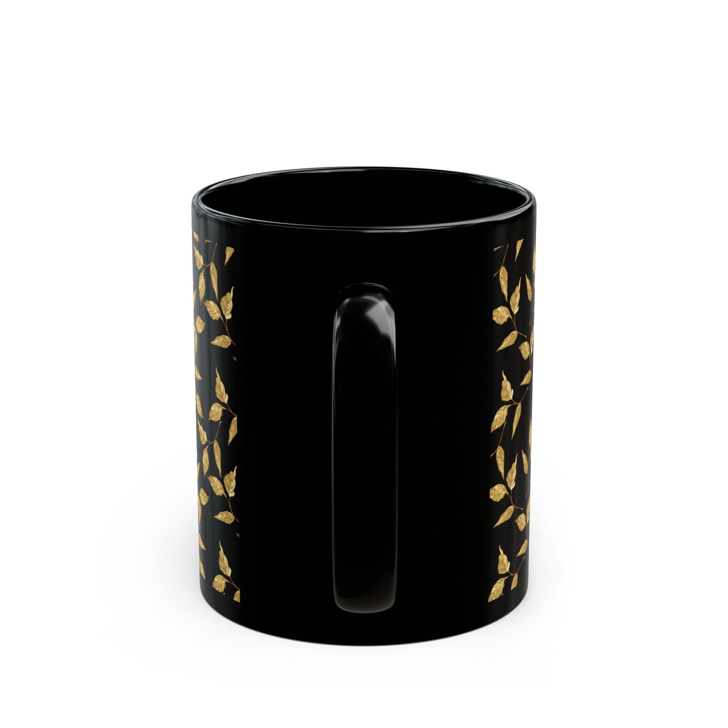 Black Gold Leaf Mug (11oz & 15oz)
