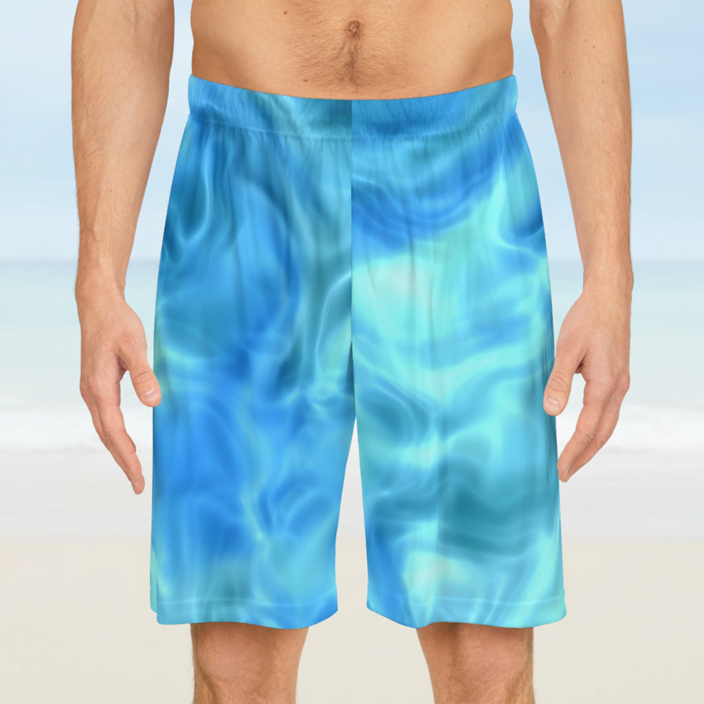 Swirling Water Basketball Shorts