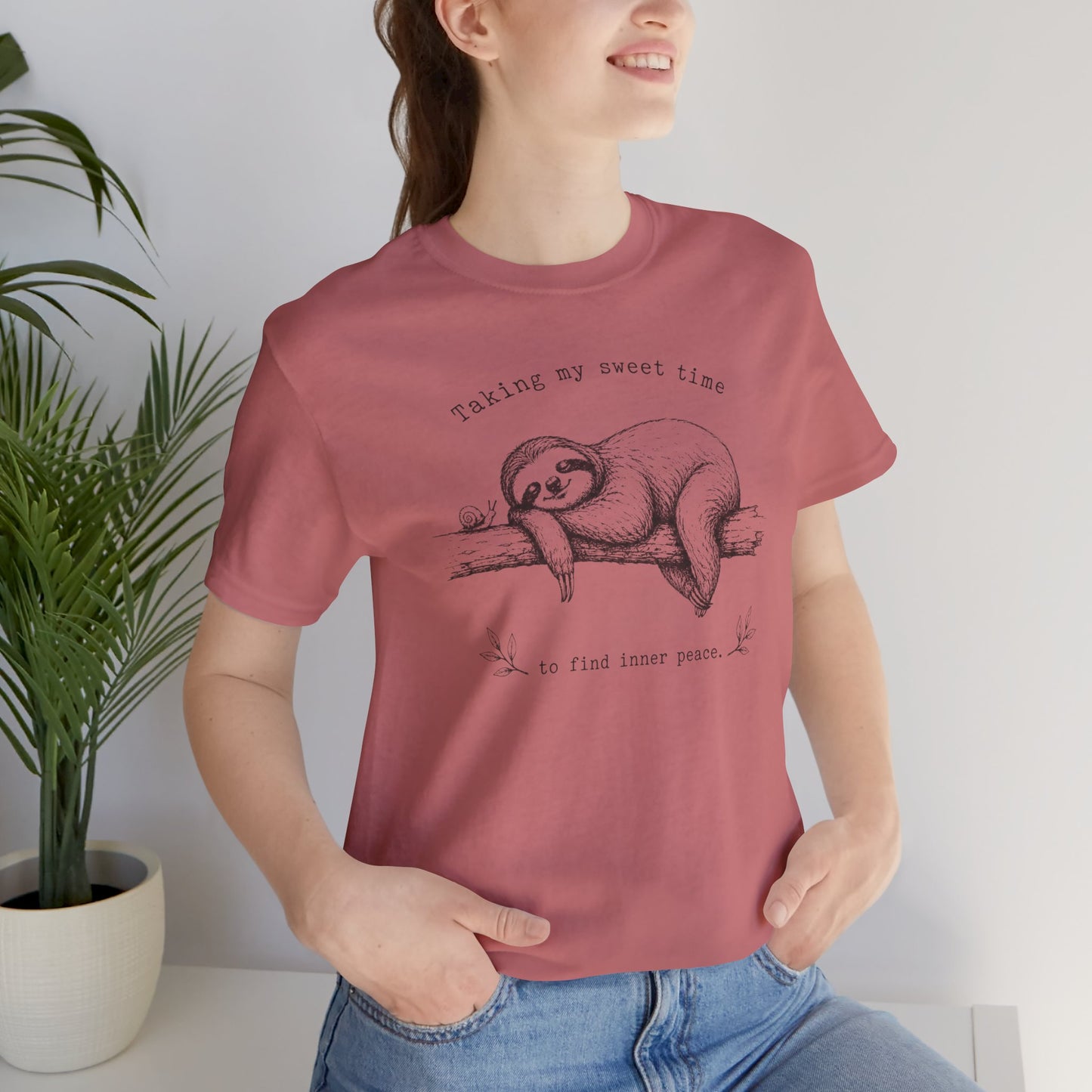 Sloth “Taking My Sweet Time to Find Inner Peace" Tshirt