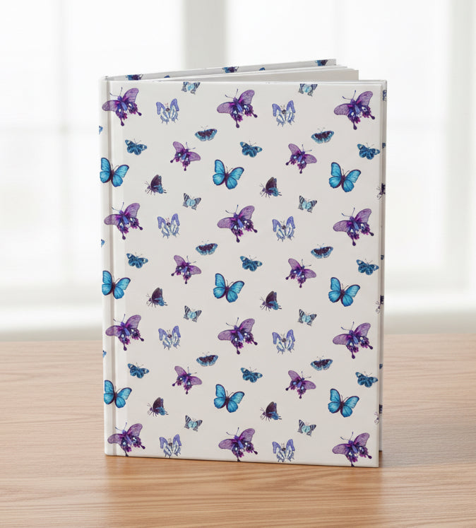 Butterfly Pattern Hardcover Journal
