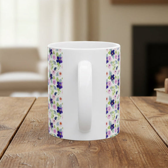 Spring Violets Ceramic Mug (11oz, 15oz)