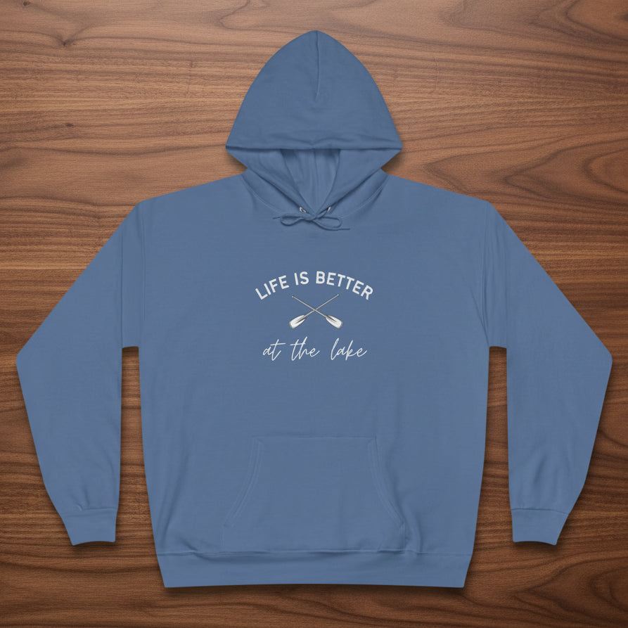 Life Is Better at the Lake Hoodie with paddles