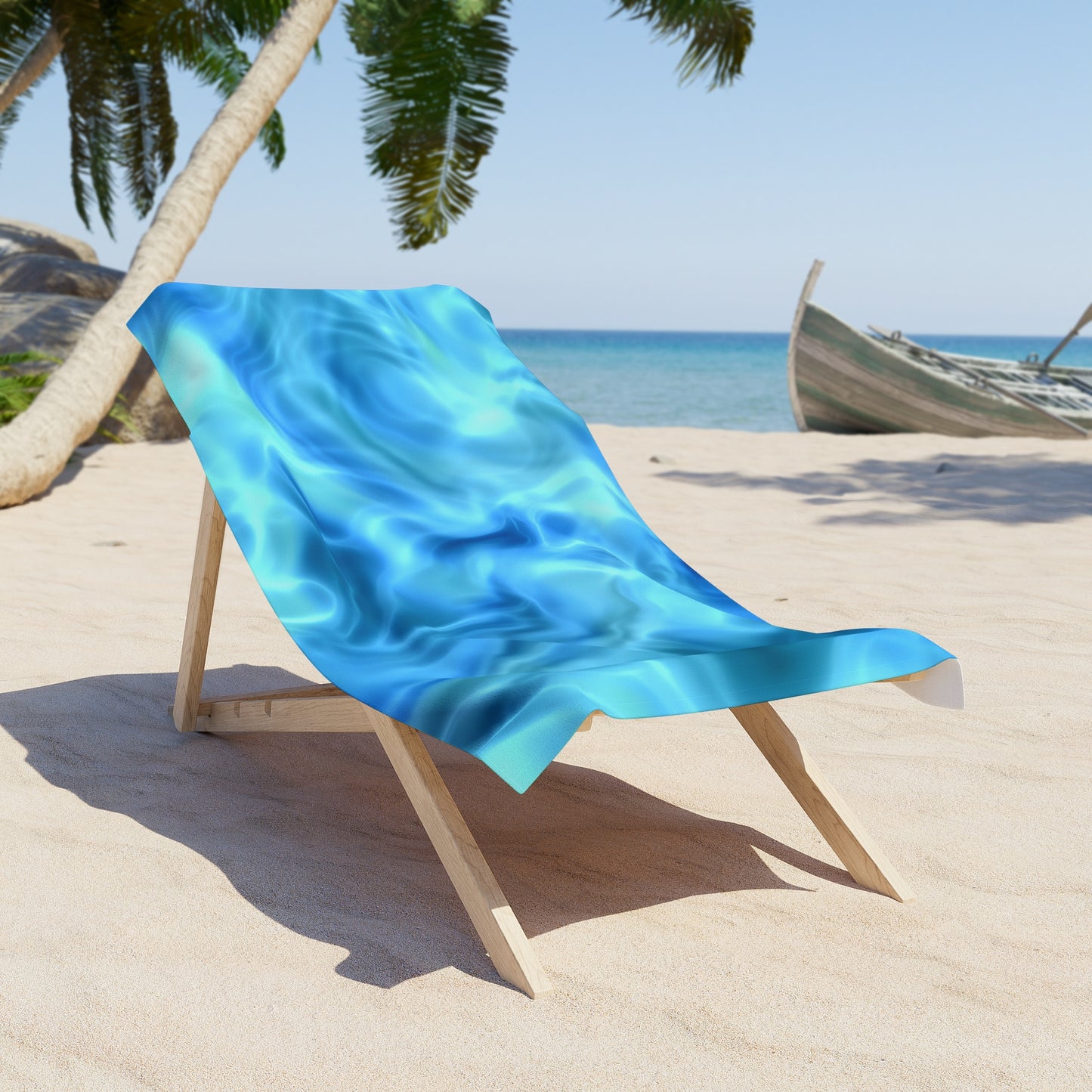 Swirling Water Beach Towel
