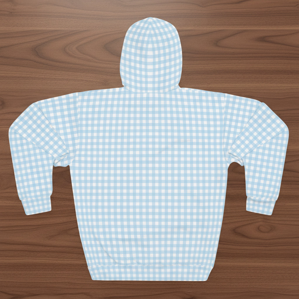 Blue Gingham Hoodie
