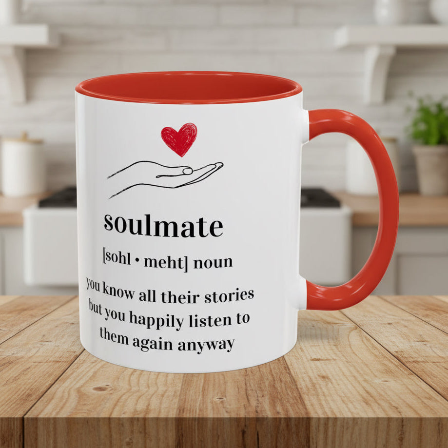 Soulmate Definition Accent Coffee Mug