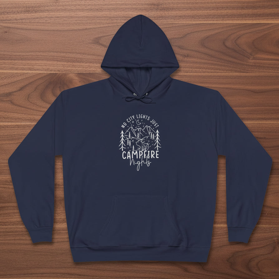 No City Lights Just Campfire Nights Hoodie