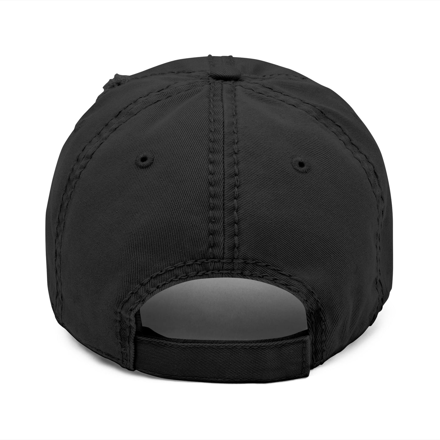 Spooky Pumpkin Embroidered Distressed Cap