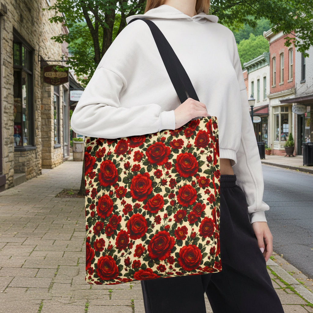 Riverfront Roses Tote Bag