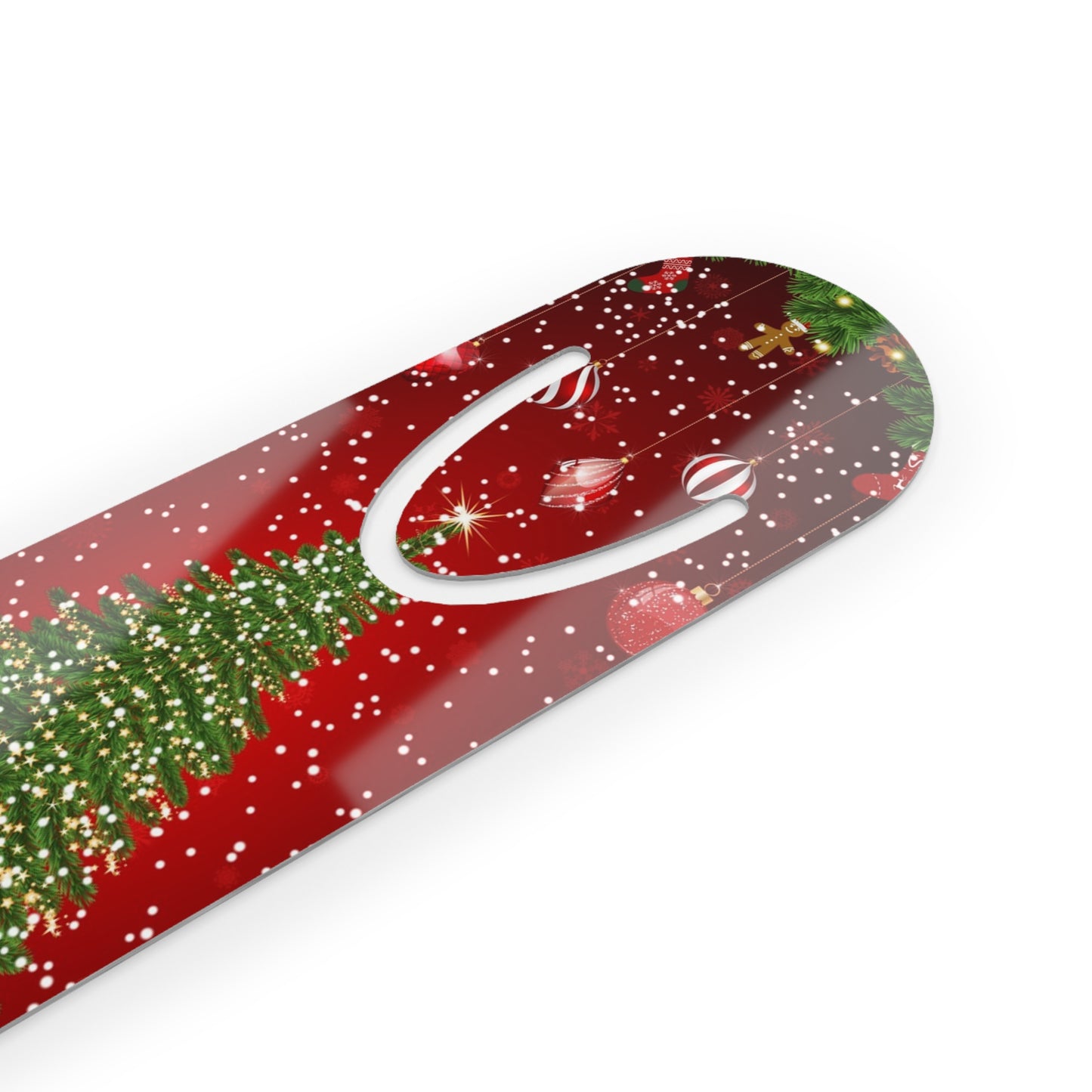Merry Christmas Metal Bookmark