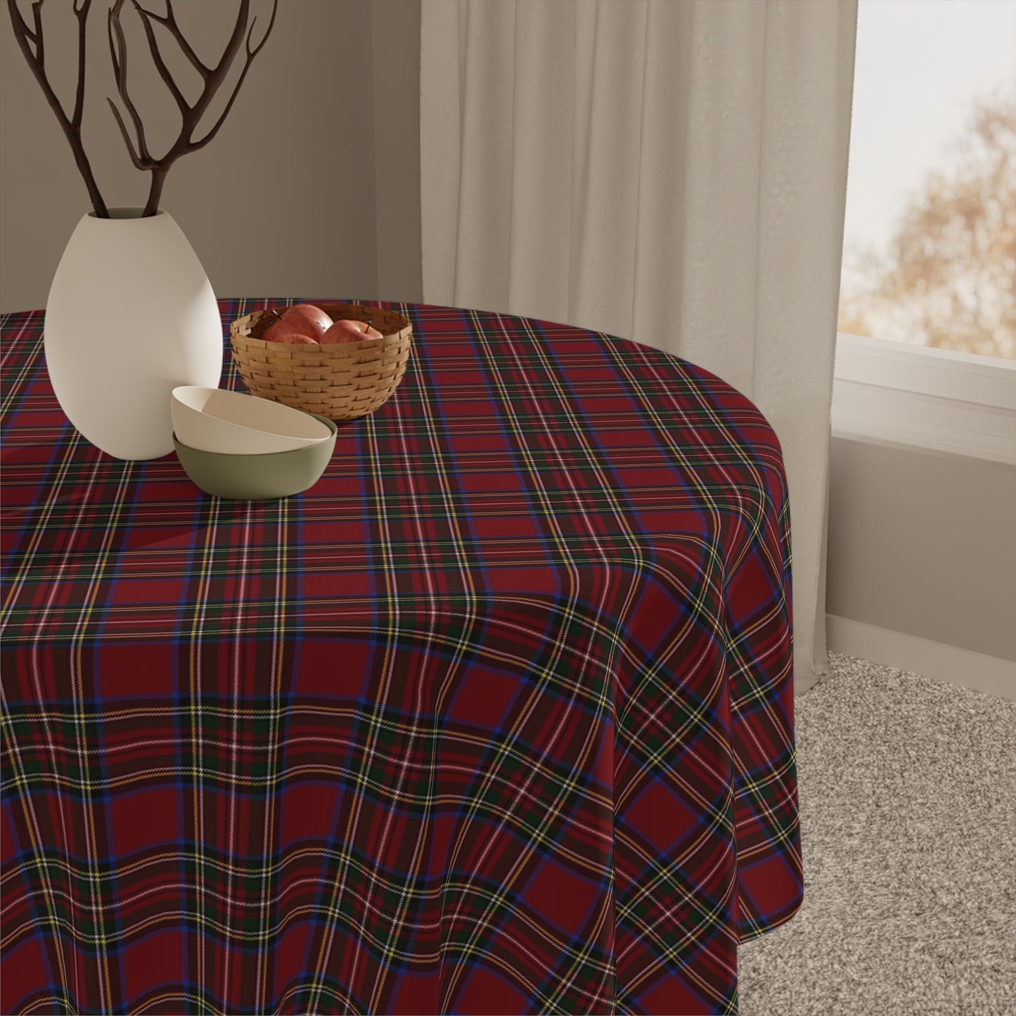 Christmas Eve Plaid Tablecloth