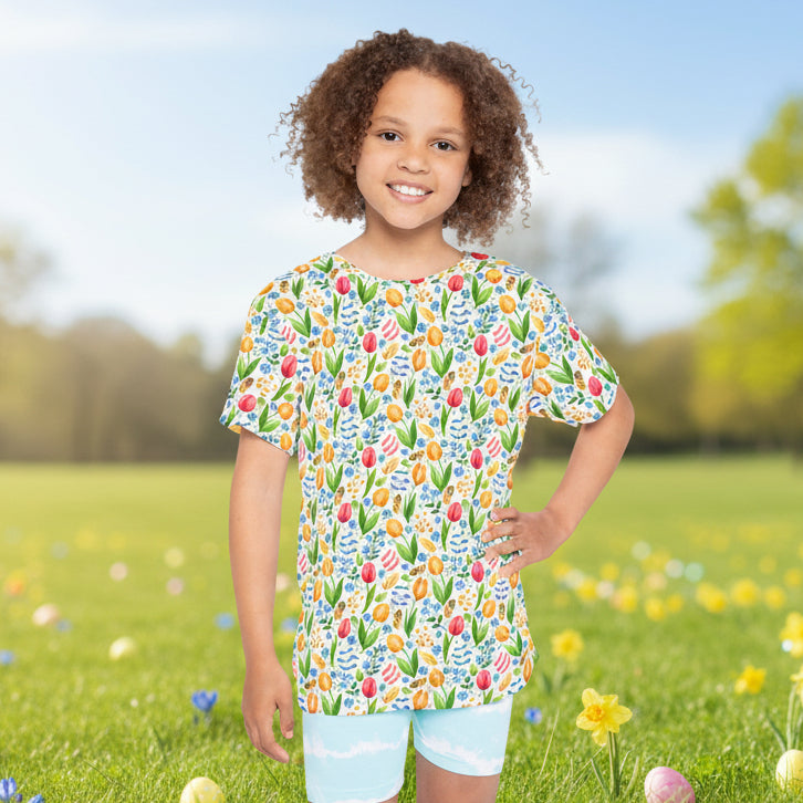 Kids Easter All-Over Print Jersey