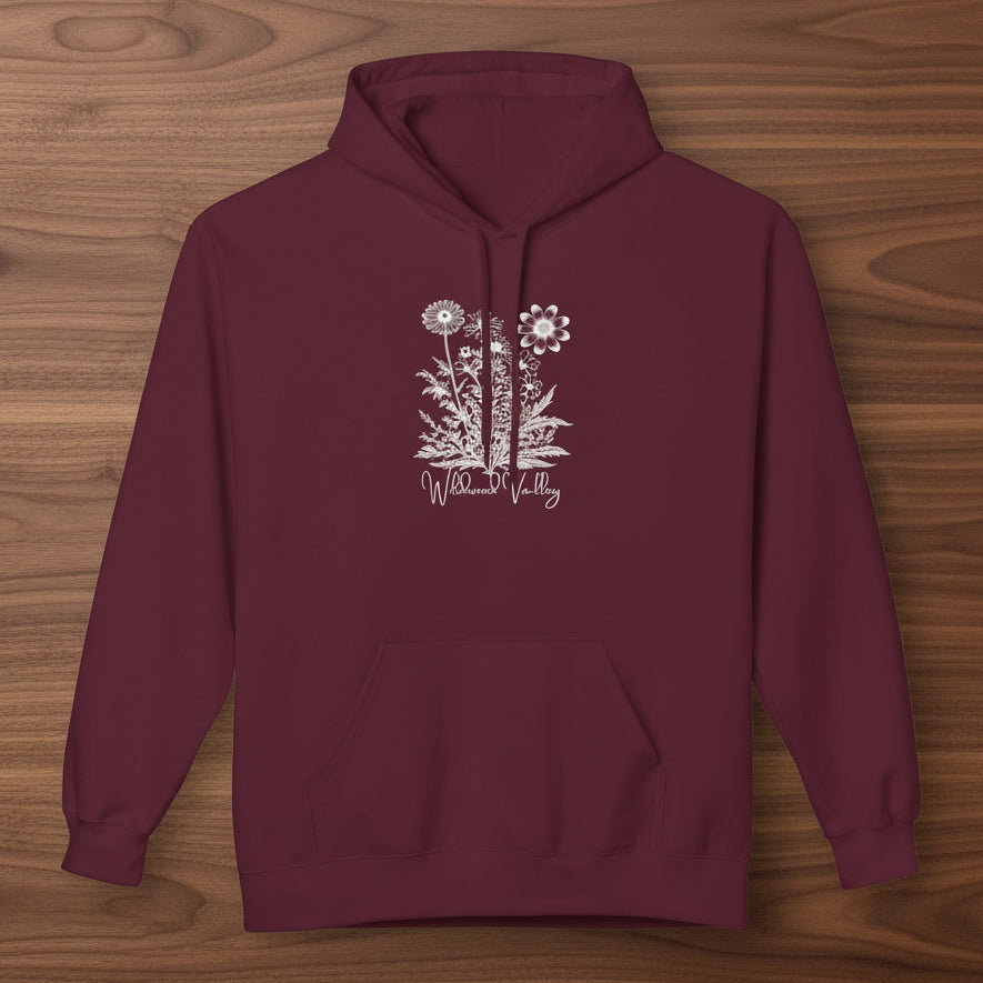 Wildwood Valley Floral Sketch Hoodie