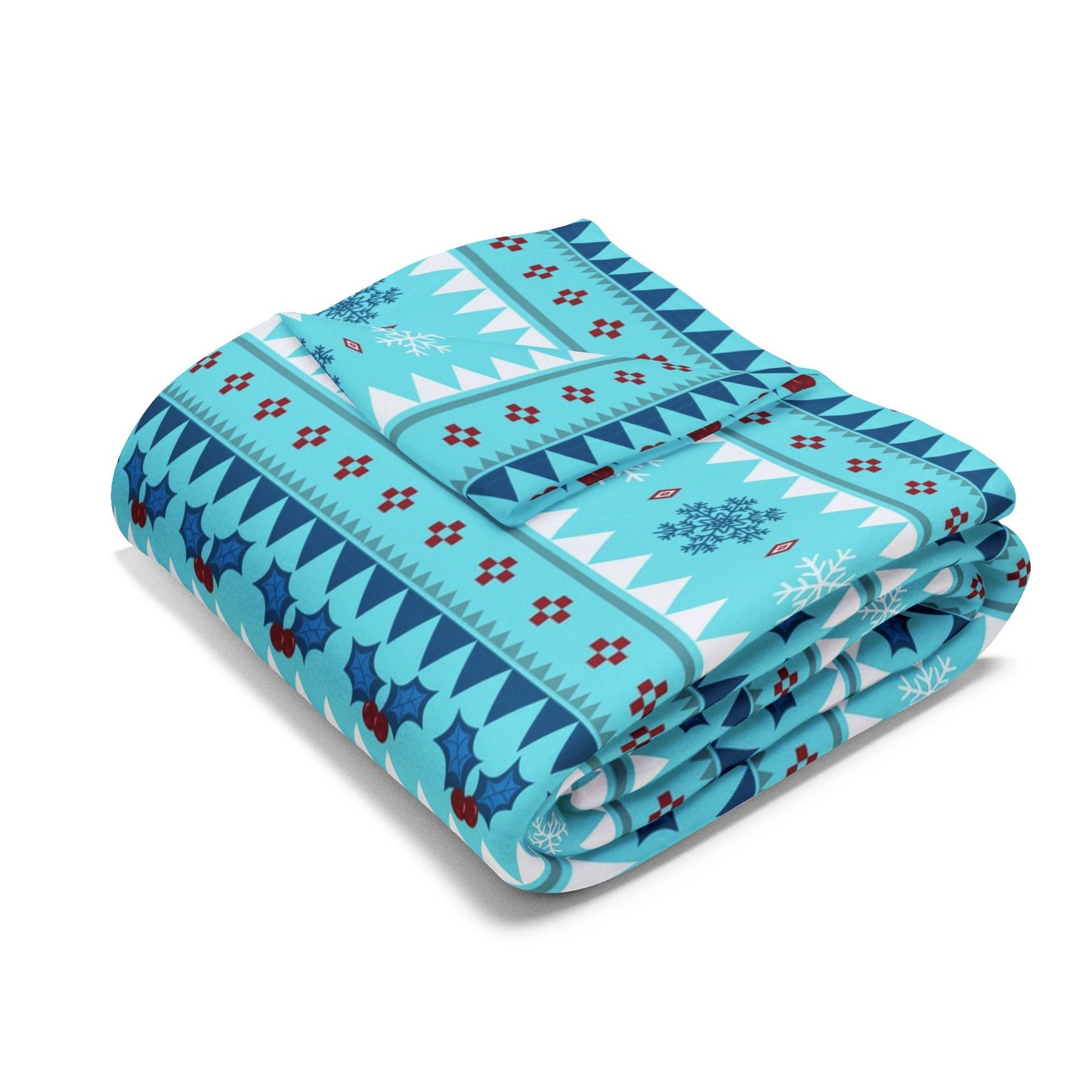 Arctic Snowfall Fleece Blanket