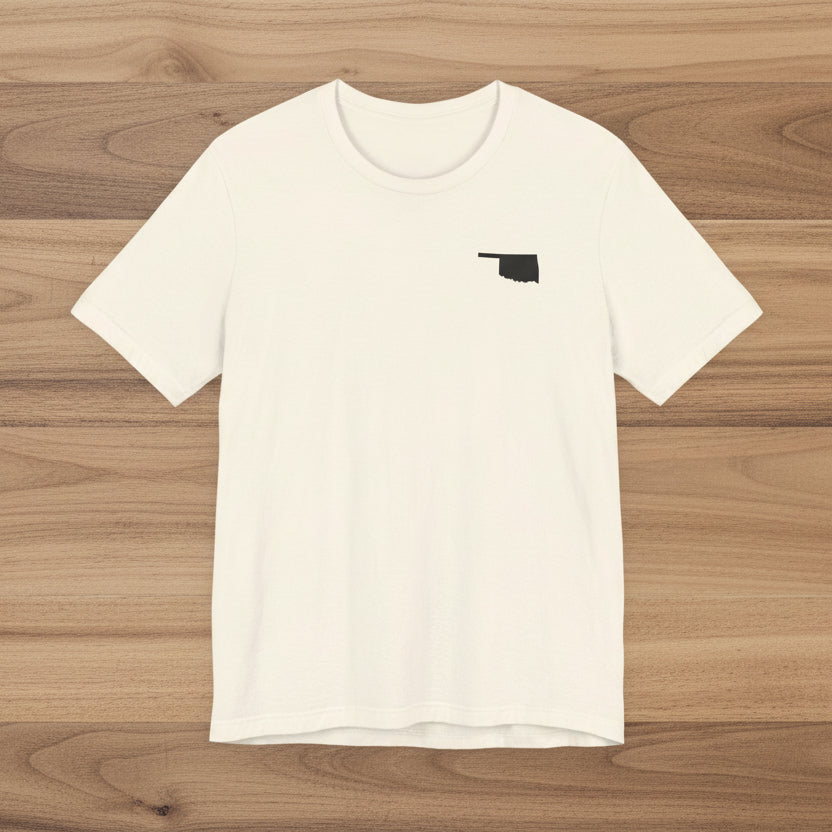 Oklahoma 'The Sooner State' Front & Back Graphic Tee