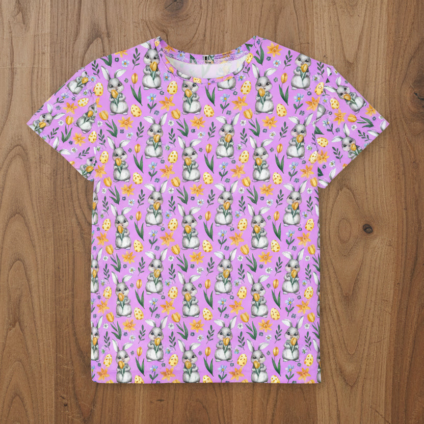 Kids Easter Bunny Lilac T-Shirt